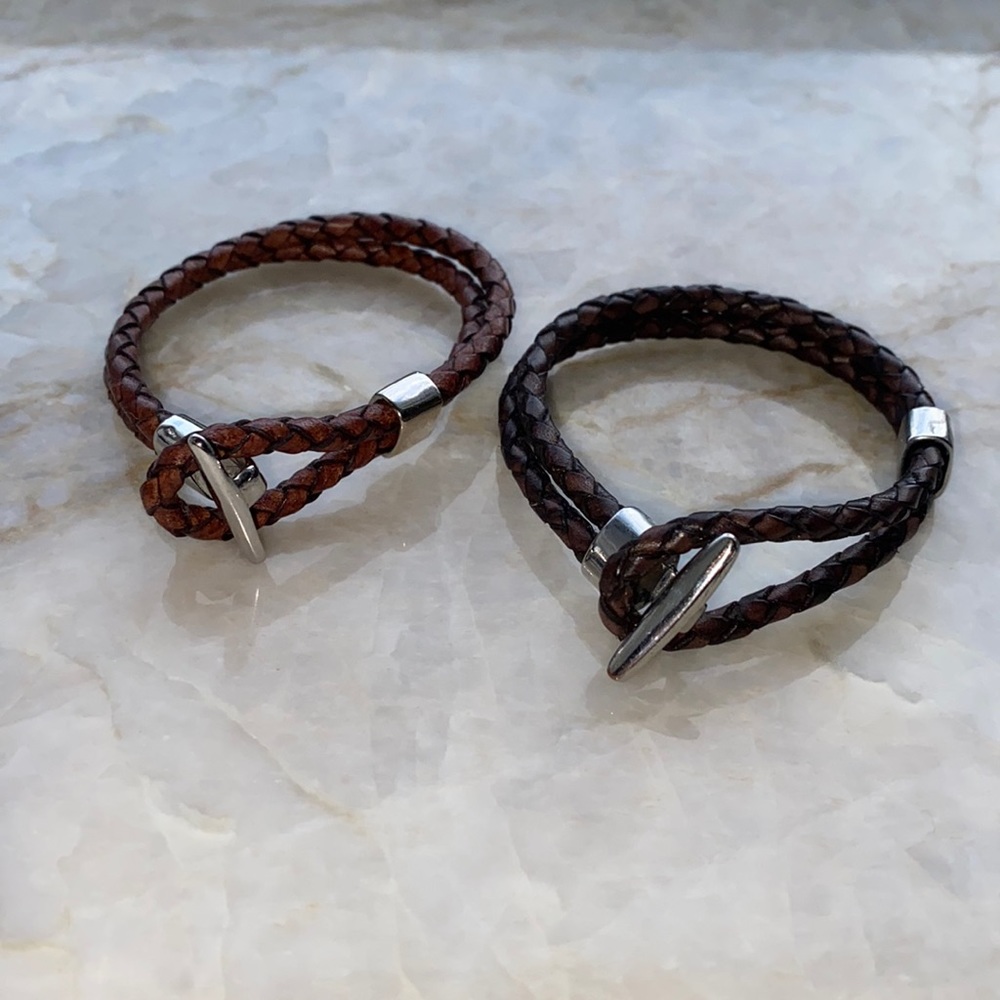 Leather bracelets from Italy